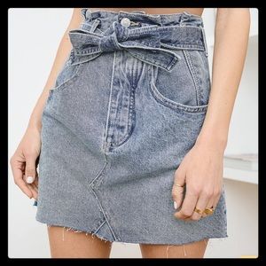 ❤️ Free People East of Eden Denim Mini Skirt 25 ❤️